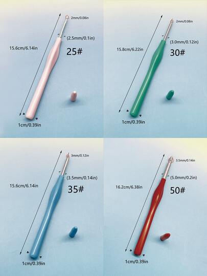 1pc/4pcs Set Colorful Punch Needle Embroidery Kit, Includes Needles Size 25#, 30#, 35#, 50#, Threads, Punch Needle, Embroidery Pen, DIY Craft Sewing Applique Sewing Tools