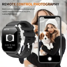 ERUN This Unisex 1.84-Inch HD Touchscreen Smartwatch Features A 180mAh ...