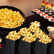 24 Pack Popcorn Boxes For Party, Mini Paper Popcorn Holder Cardboard Snack Container For Party Disposable Snack Candy Bags For Birthday Wedding (2.2 X 4.1 X 3 In) - 黑色 - 查看 7