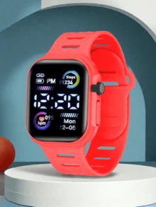 2 Stück/1 Stück Farbbildschirm Elektronische Uhr Koreanische Mode Coole Laterne für Jungen und Mädchen Paare Wald Elektronische Uhr, die beste Wahl für Halloween, Weihnachten, Valentinstag, Muttertag, Urlaubsgeschenke