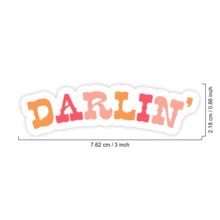 1 pièce Autocollant Darlin, Décalcomanie de citation esthétique pour les livres, Cadeau pour les amateurs de livres western, Autocollant vinyle de romance épicée pour ordinateur portable, bouteille d'eau, liseuse et coque de téléphone, un accessoire parfait pour chaque lecteur de romance qui aime l'esthétique western et un livre épicé