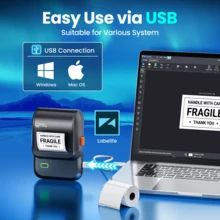 Phomemo M100 Label Maker Machine, Wireless Label Printer, Portable Sticker Label Printer,2 Inch Themal Sticker Printer For Home Use & Small Business, Compatible With IOS & Android Phone, With 1 Roll Label - Multicolor - View 6