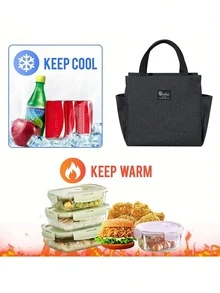 1 Stück isolierte tragbare Lunchbox-Tasche für Studenten zum Mitnehmen von Mahlzeiten, wasserdicht und ölbeständig, Familien-Essenspaket-Tasche, verstärkte Lunchbox-Tasche, tragbare isolierte Lunchbox-Tasche, multifunktionale Oxford-Tuch-isolierte Tasche zum Mitnehmen von Mahlzeiten für Klasse und Familie, isolierte Tasche, tragbare isolierte Lunchbox-Tasche