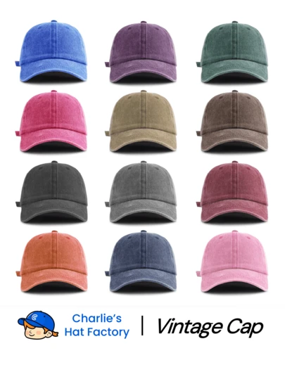 1pc Unisex Solid Color Adjustable Washed Baseball Cap, Casual Outdoor Fashion