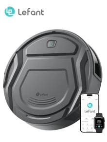 Robot hút bụi LEFANT M210P 3.1 inch Siêu mỏng Đường kính 11 inch Tự sạc Lực hút 2200Pa 120 phút Điều khiển bằng giọng nói Lông thú cưng Thảm Tránh chính xác - Phích cắm loại C của EU (220-240V) - Xem 12