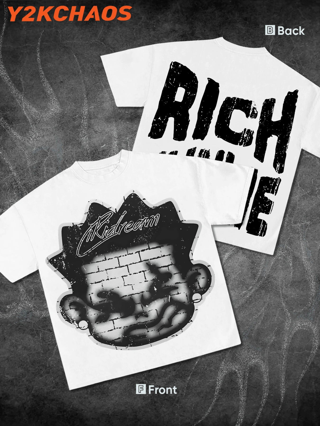 Y2k,Fun Pattern,Men's Summer Short Sleeved Pure Cotton Comfortable And Breathable Casual Outdoor Street Round Neck T-Shirt, A High-Quality Fashion Brand, A Surprise Gift For Family And Friends. - trắng - Xem 1