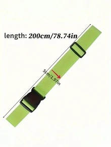 1/2 Pieces Of Minimalist, Stylish And Multi-Functional Adjustable Colorful Security Straps For Luggage. These Are Straight-Shaped And Vibrant Luggage Straps, Lock-Free Luggage Binding Straps Suitable For Outdoor Use.