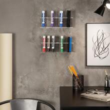 1 Stück klarer Acryl Whiteboard Marker Halter, wandmontiert, Büro Stationery Organizer Mehrschichtiges Marker Präsentationsregal, Tisch-/Wandmontage, Kunstateliers/Klassenzimmer Aufbewahrung INS-Stil Acryl Stifthalter, transparent sichtbar, farbiger Stiftorganizer kreative wandmontierte Stiftaufbewahrung, Acrylmaterial, Büro- und Studienbereich Organizer Multifunktionales Whiteboard Marker Regal, transparent Anti-Verlust, Tisch- und Wandaufbewahrung