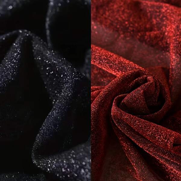 1 peça de tecido luxuoso com fios dourados e prateados brilhantes e estrelados, material de malha elástica para drapeados, tecido dourado ultrabrilhante para fantasias de casamento em palco estrelado, pano de fundo para decoração de ambientes e fotografia