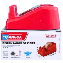 Dispensador de cinta adhesiva de alta resistencia con base antideslizante, diseño ergonómico para cortes precisos, ideal para oficina, uso escolar y proyectos de manualidades en el hogar - Multicolor - Ver 4