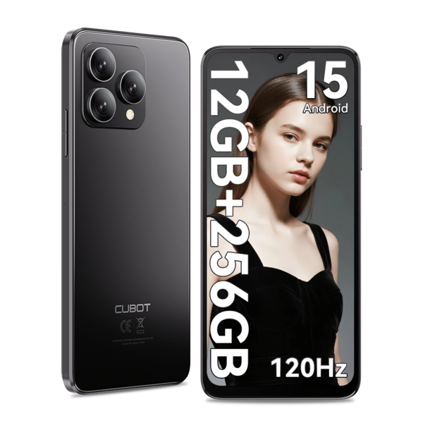 Smartphone Cubot A40, Android 15, NFC, 4 GB de RAM + 256 GB de ROM, pantalla de 6,88 pulgadas y 120 Hz, procesador de ocho núcleos, cámara de 48 MP, batería de 5100 mAh, Face ID