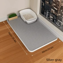 1 pieza Alfombrilla rascadora para gatos, a prueba de salpicaduras y antideslizante, bandeja de para gatos de doble capa, material EVA que atrapa la , alfombrilla para de gato