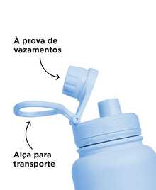 Fresh Thermal Bottle With Personalized Stars Handle With Name - Orange - View 2