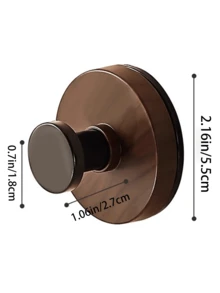 Nussbaum-Maserung Saugnapf Drehhaken, drehbare Wandhalterung Aufbewahrungsregal für die Küche, bohrerfreier Organizer Aufhänger