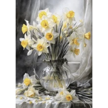 1 pieza Impresión artística en lienzo con inspiración vintage de estilo botánico - Póster de pared retro sin marco de flores y frutas en tonos suaves, arte de pared en lienzo vertical listo para colgar para la decoración de la sala de estar, dormitorio, oficina en casa, decoración de dormitorio - Multicolor - Ver 18