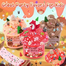 6pcs, DIY Clay Toy Set, Butter Clay, Crystal Clay, Brushed Clay, Customizable Decorative Ornaments With Accessories, Decompression Toys, Various Colors And Styles Of Clay Toy Sets, Great Gifts For Boys/Girls, Birthday Gifts, Slime Kit,Putty,Clay Kit,Stress Relief