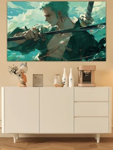 One Piece Cartoon Anime Background Cloth, Dormitory Hanging Cloth, Bedside Decoration Wall, Bedroom Wall Cloth