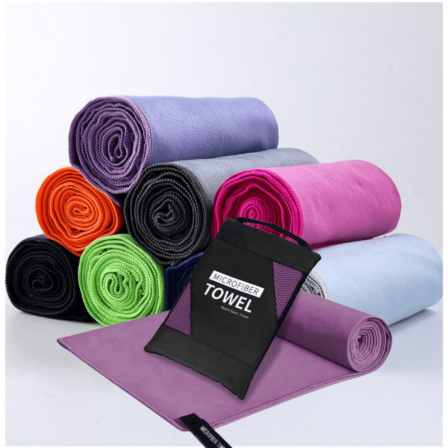 Toalla deportiva súper absorbente y ligera, toalla de viaje de fibra ultrafina, toalla de secado rápido, toalla de camping, toalla de gimnasio, toal