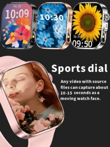 ERUN Reloj inteligente con correa de acero y silicona, actualizado para 2025, para caballeros y damas, con llamadas Bluetooth, carátula personalizable y temporizador, compatible con Android e iOS, regalo festivo con correa de metal - Multicolor - Ver 9