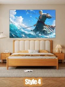 One Piece Cartoon Anime Background Cloth, Dormitory Hanging Cloth, Bedside Decoration Wall, Bedroom Wall Cloth