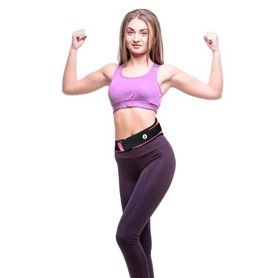 Faja Deportiva Reforzada Cinturón Oka Levantamiento De Pesas Rosa y Morado Calidad Premium