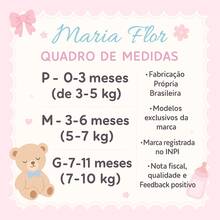 Conjunto Elefantinha Body com Aplique Bordado e Calça Variadas em Jeans e Poa - Body manga curta elefanta coração - calça frufru rosa - Visão 3