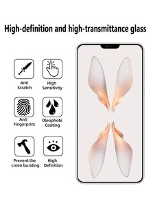 4 pezzi Protezione schermo in vetro temperato ad alta definizione, copertura totale dello schermo, facile installazione con applicatore, cristallino, resistente a graffi e rotture, compatibile con Samsung/Apple/, ottimo regalo per compleanni, famiglia, amici, fidanzato/fidanzata, accessori essenziali per la protezione dello schermo, adatto per uso quotidiano, ufficio, protezione dello schermo del telefono domestico, accessori per telefono, impermeabile, antiurto, anti-caduta, resistente ai graffi