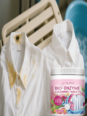 Utilizes High-Performance Cleaning Ingredients That Can Deeply Penetrate Fabric Fibers To Effectively Remove Various Stubborn Stains. Gentle Formula, Non-Irritating To Clothes And Skin, Suitable For Washing All Types Of Fabrics. Effervescent Tablet Form, Easy To Use, Dissolves Quickly, No Need For Additional Detergent, Simplifies The Laundry Process. High-Efficiency Cleaning, Reduces Water Usage, Helps Conserve Water And Protect The Environment.