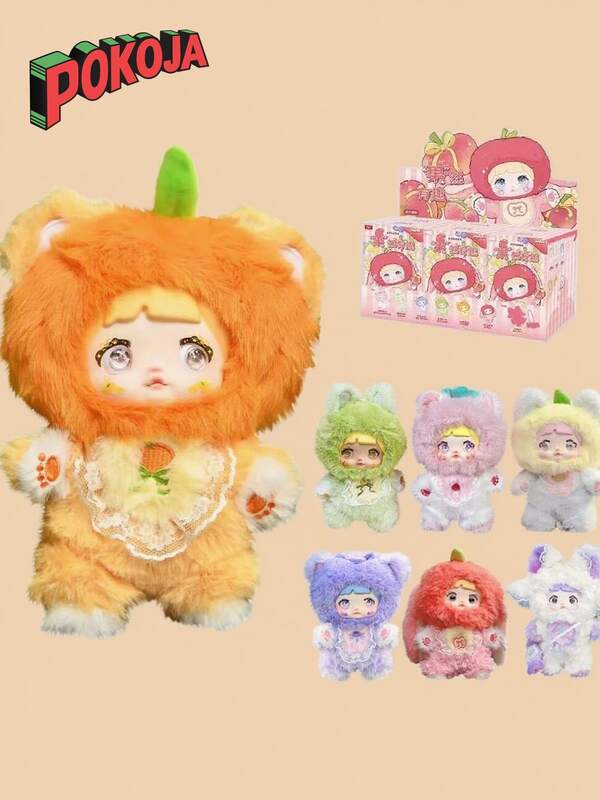 Nommi Interesting Fruit Series Cute Vinyl Face Doll, Random Design Action Figures Collectible Toys Home Decorations, Single Box