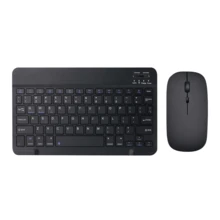 2026圣诞/新年礼物蓝牙键盘鼠标套装，便携式无线键盘（150mAh）和鼠标套装，兼容三星平板电脑、苹果iPad（iOS 13+）、安卓智能手机和Windows系统 - 彩色 - 查看 18