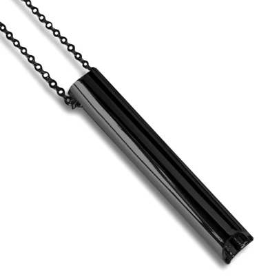 (Het is geen fluitje) Bewuste ademhalingsketting, kalmerende meditatie-apparaathanger van roestvrij staal, hulpmiddel voor bewuste diepe ademhaling ter verlichting van stress, angst en paniekaanvallen, meditatiegeschenk voor mannen en vrouwen (dit product is slechts een meditatiehulpmiddel om stress te verlichten en je ademhaling te voelen, het kan niet als een fluitje worden geblazen).