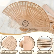 1 chiếc quạt tay gấp gọn tùy chỉnh cho đám cưới, quạt tre cầm tay cô dâu khắc hai mặt cá nhân hóa, logo tên tùy chỉnh, quạt cầm tay màu đen cổ điển dành cho nữ, trang trí tiệc cưới, quà tặng cô dâu, quà tặng khách mời, quà tặng phù dâu, quà lưu niệm, tình yêu vĩnh cửu, quà tặng đám cưới cá nhân hóa. - Nhiều màu - Xem 7