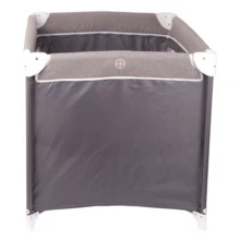 Berço Compacto Confort Bebê Cercado Chiqueirinho Portátil - Cinza - Visão 2