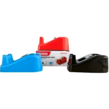 Dispensador de cinta adhesiva de alta resistencia con base antideslizante, diseño ergonómico para cortes precisos, ideal para oficina, uso escolar y proyectos de manualidades en el hogar - Multicolor - Ver 1