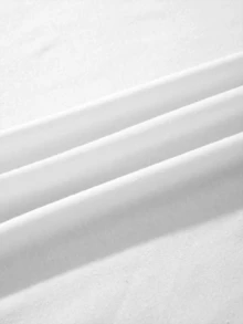 女式圣诞印花圆领短袖休闲T恤，夏季 - 白色 - 查看 4