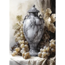 1 pieza Impresión artística en lienzo con inspiración vintage de estilo botánico - Póster de pared retro sin marco de flores y frutas en tonos suaves, arte de pared en lienzo vertical listo para colgar para la decoración de la sala de estar, dormitorio, oficina en casa, decoración de dormitorio - Multicolor - Ver 10