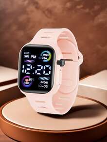 2 Stück/1 Stück Farbbildschirm Elektronische Uhr Koreanische Mode Coole Laterne für Jungen und Mädchen Paare Wald Elektronische Uhr, die beste Wahl für Halloween, Weihnachten, Valentinstag, Muttertag, Urlaubsgeschenke