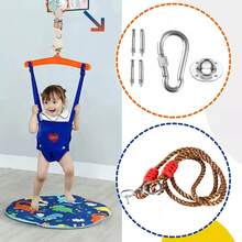 Indoor Baby Swing With Hooks, Infant Leg Trainer - Multicolor - View 3