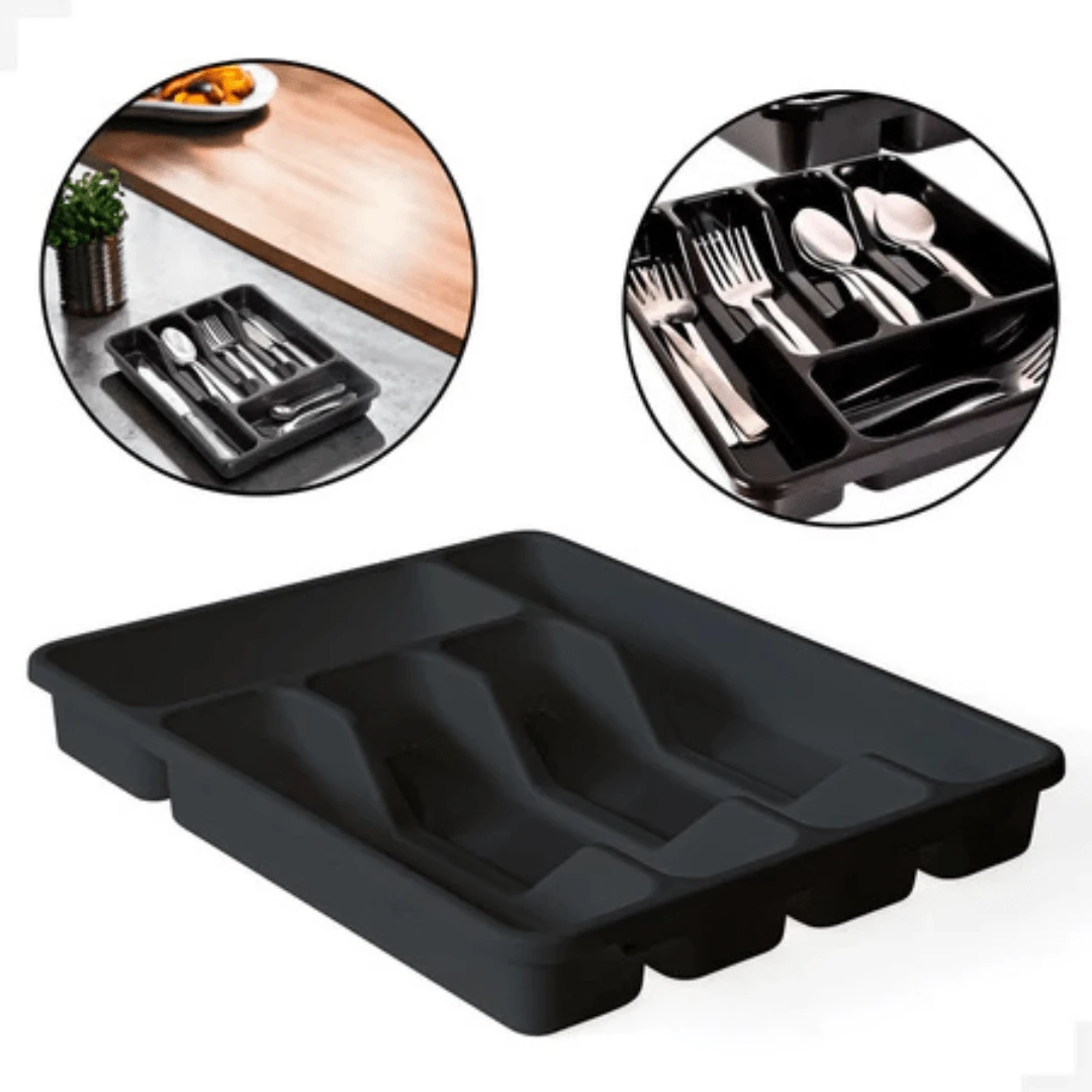 Kit 2 Porta Talher de gaveta com 5 Divisorias