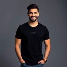 Camiseta Camisa Cat Gato Masculina Tshirt 100% Algodão Estampada - Preto - Visão 2