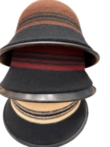 1 Pc 2024 Autumn/Winter New Elegant Retro Turn Up Brim Bucket Hat, Chic British Style Compact Look For Women Winter Outfits - Multicolor - View 3