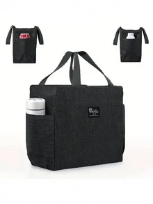 1 Stück isolierte tragbare Lunchbox-Tasche für Studenten zum Mitnehmen von Mahlzeiten, wasserdicht und ölbeständig, Familien-Essenspaket-Tasche, verstärkte Lunchbox-Tasche, tragbare isolierte Lunchbox-Tasche, multifunktionale Oxford-Tuch-isolierte Tasche zum Mitnehmen von Mahlzeiten für Klasse und Familie, isolierte Tasche, tragbare isolierte Lunchbox-Tasche