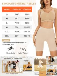 2 PCS Seamless Mid-Waist Casual Pants For Women, Women's Boxer Shorts, Anti-Friction Shorts, Underwear, And Bicycle Shorts - Multicolor - View 10