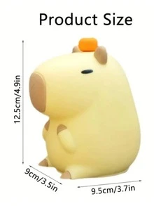 Cute Capybara Night Light, Buffalo Night Light, Soft LED Light. Toggle Switch, Novelty Animal Night Light, Suitable For Desktop, Dorm, Bedroom, Homecoming Decoration, Birthday And Christmas Gift, Ornament, Sleeping Companion