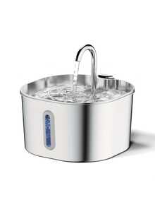 2.2L Stainless Steel Cat Water Fountain, Super Quiet Cat Bowl, Dog Water Bowl, Pet Water Dispenser, Dishwasher - Multicolor - View 10