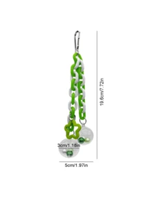 Parrot Toys Gnawing On Colored Beads, Transparent Hanging Ball, Birdcage Pendant, Climbing And Playing Bird Toys, Parrot Supplies, Bird Supplies, Bird Toys