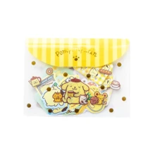 40张/包 Sanrio 贴纸 Kuromi Melody Cinnamoroll 可爱卡通 Hello Kitty 纸质装饰 PVC 贴纸收纳袋 适合派对礼物