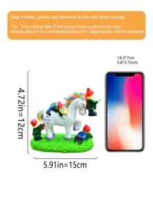 1 Unicorn Garden Statue, Fun Outdoor Lawn And Yard Figurine, Housewarming Sculpture Decoration, Halloween Christmas Outdoor Decoration, Christmas Gift