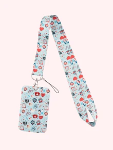 1pc Medical Themed Heart Needle & Tube Printed Id Card Lanyard , Suitable For Phone Lanyards, Game Consoles, Camera Lanyards, Document Lanyards, Access Passes, Transportation Cards, Work Permits, Venue Certificates, Concerts, Cocktail Parties, Etc.Ideal For Boyfriends, Girlfriends, Family Members, Doctors, Nurses, Party Gifts, Cell Phone Decorations, , Christmas Gifts And More.