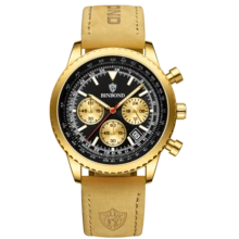 POEDAGAR Reloj de lujo para hombres, resistente al agua, luminoso, con calendario, cronógrafo, deportivo. Reloj de pulsera de cuarzo para hombres con movimiento automático de Japón. Regalo para cumpleaños, Día del Padre, amantes, socios de negocios, recuerdos, Halloween, Navidad - Multicolor - Ver 9